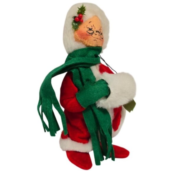 Annalee Dolls Mobilitee 1963 Vintage Mrs Claus Eyes Closed with  Muff - NWT - Picture 3 of 9